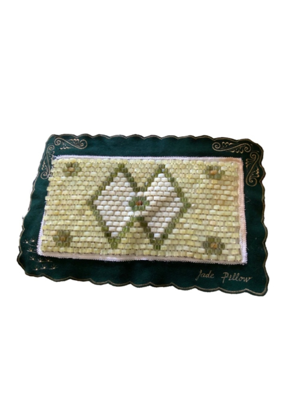 Authentic Handmade Verde Jade Medicinal Pillow